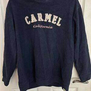 Carmel Beach Navy Sweatshirt